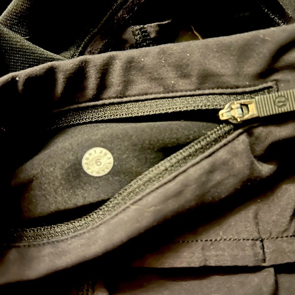 EUC Lululemon Black Speed Running Shorts - 6 - Picture 7 of 8